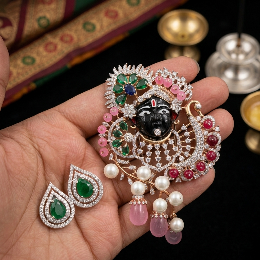 Vrindavan Heirloom Pendant/Brooch
