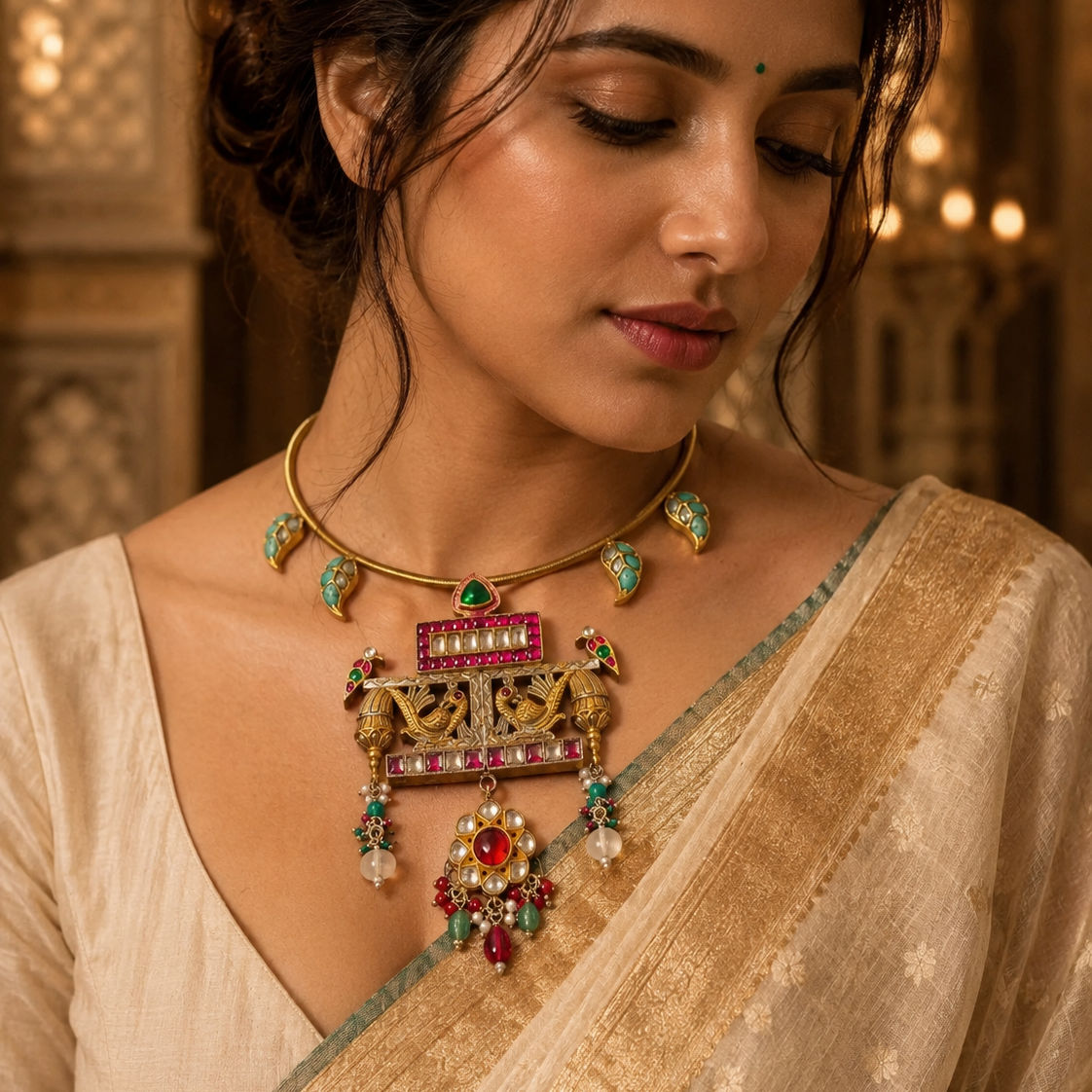 Gold-Plated Royal Noor Neckpiece