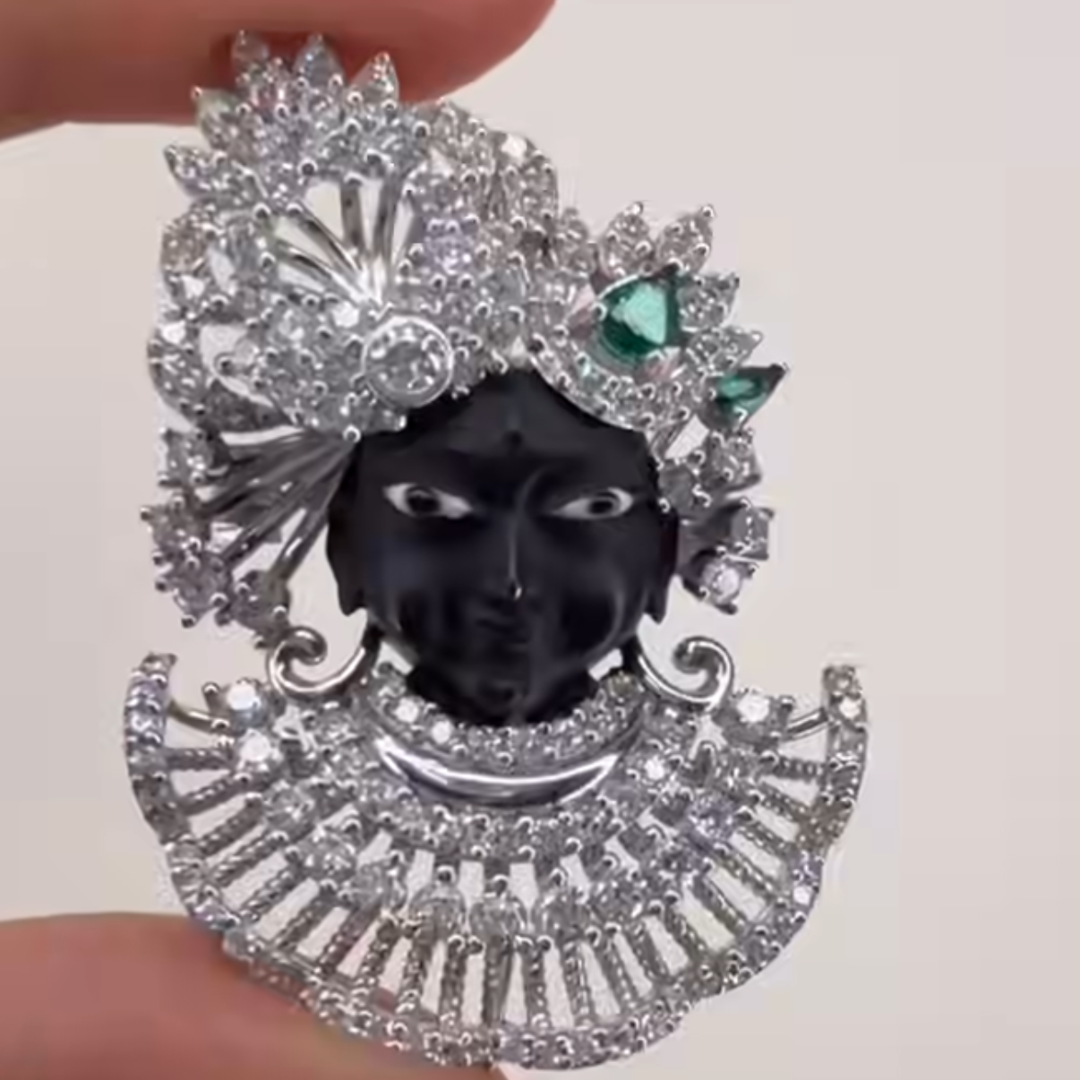 Vrindavan Krishna Brooch Pendant