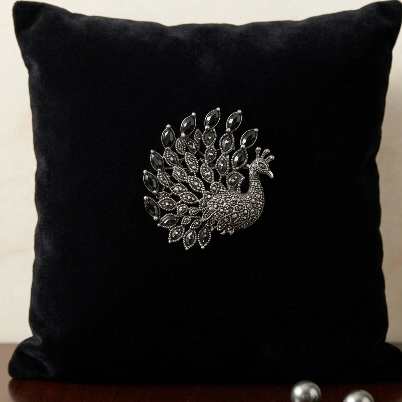 Majestic Peacock Brooch