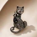 The Midnight Muse Cat Brooch