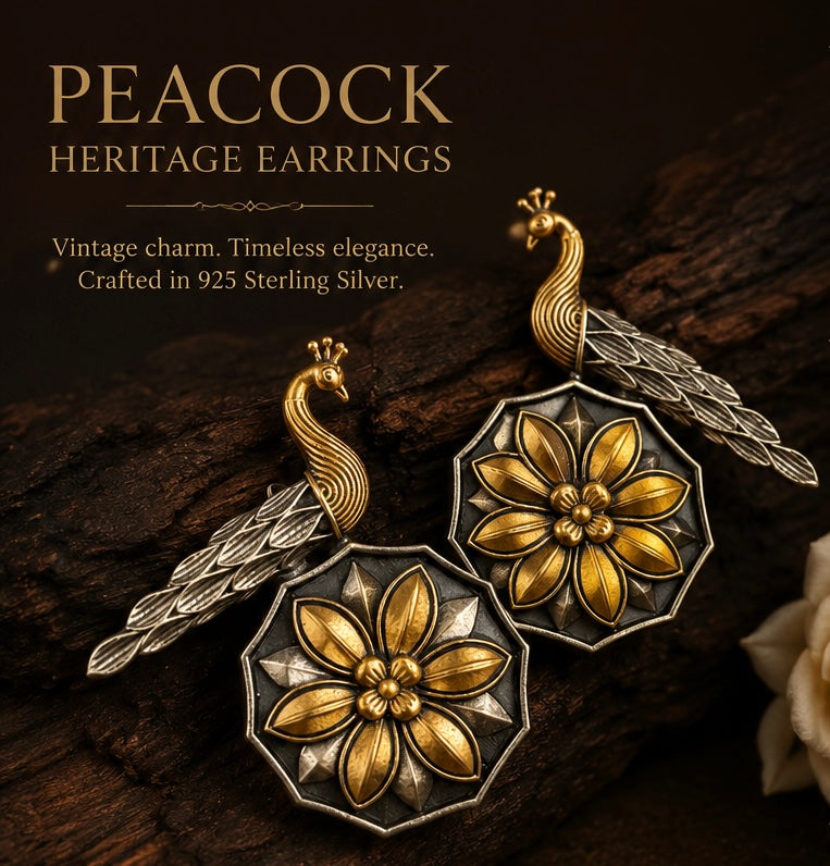 Peacock heritage Earrings