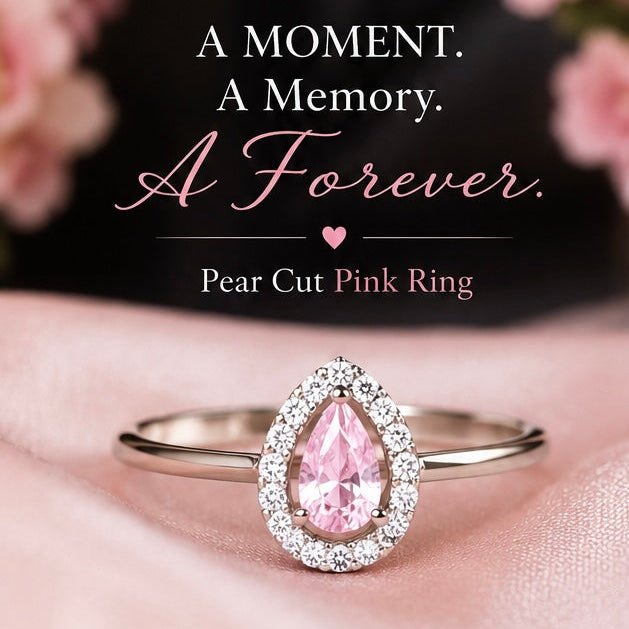 Blush Teardrop Ring