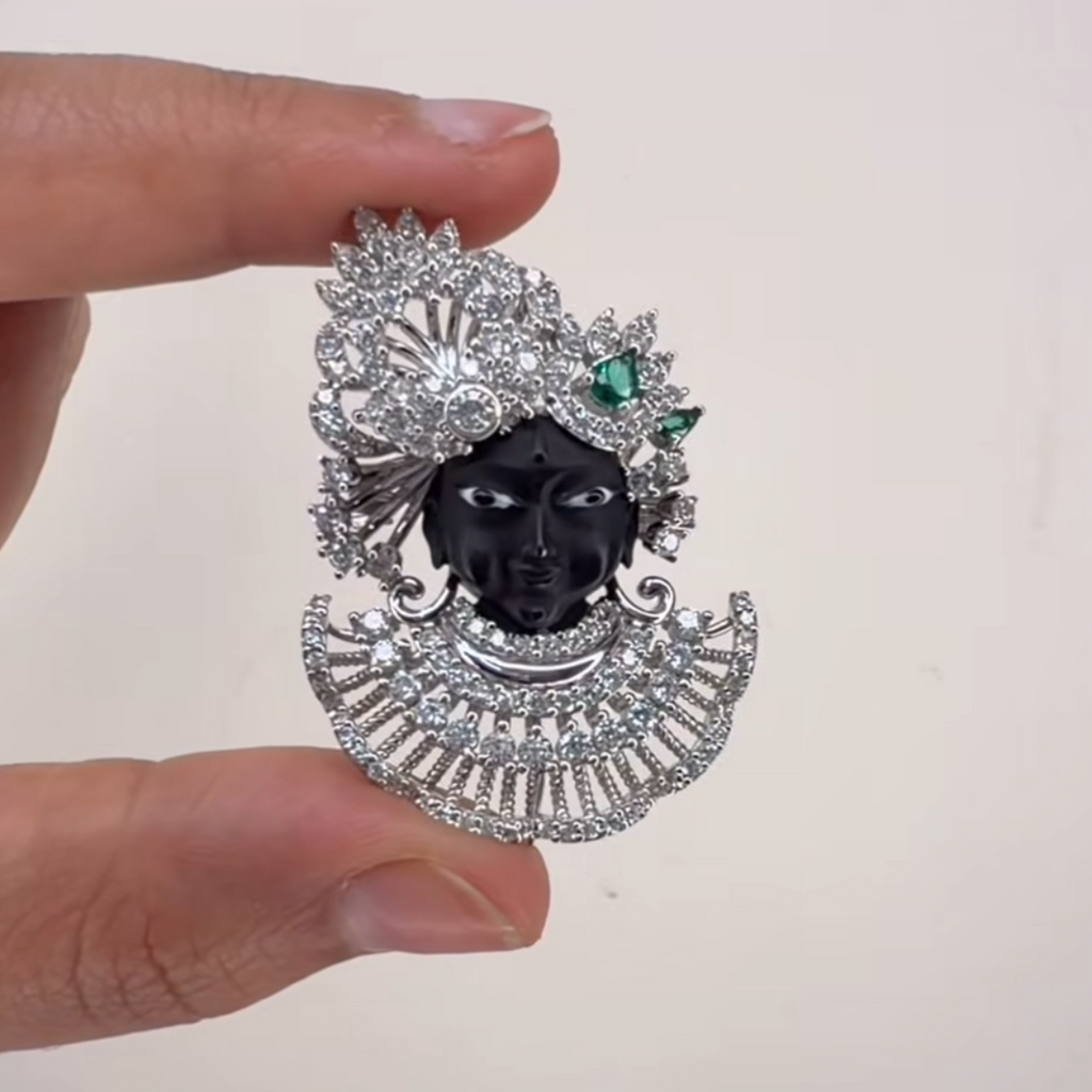 Vrindavan Krishna Brooch Pendant