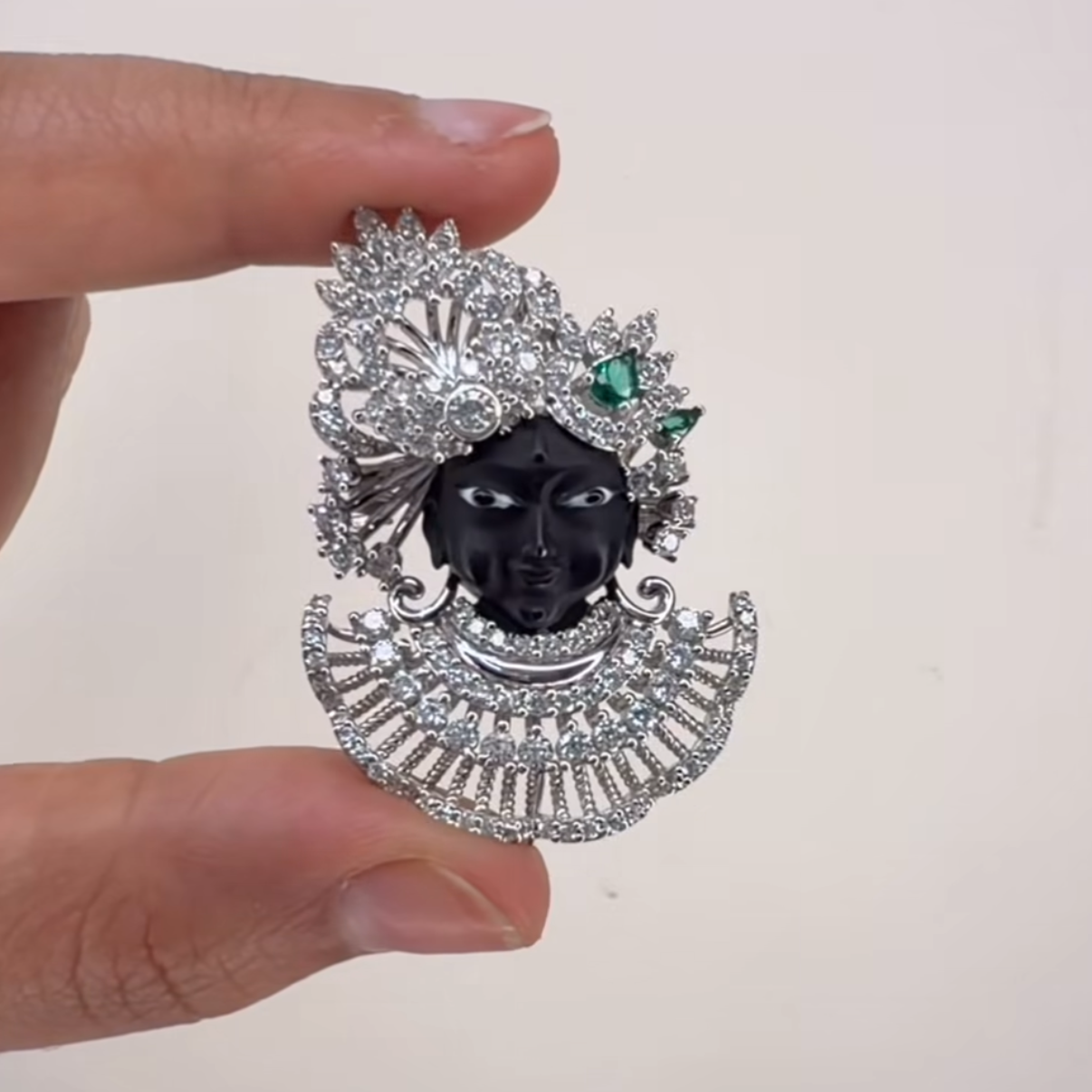 Vrindavan Krishna Brooch Pendant