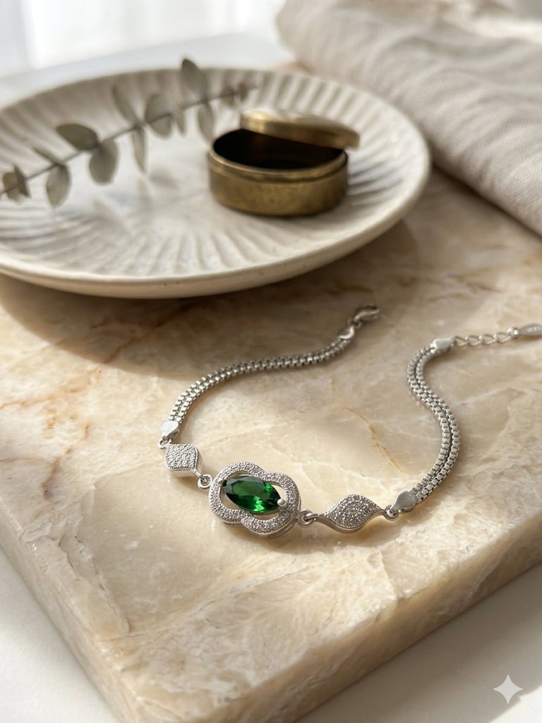 Emerald Aura Bracelet