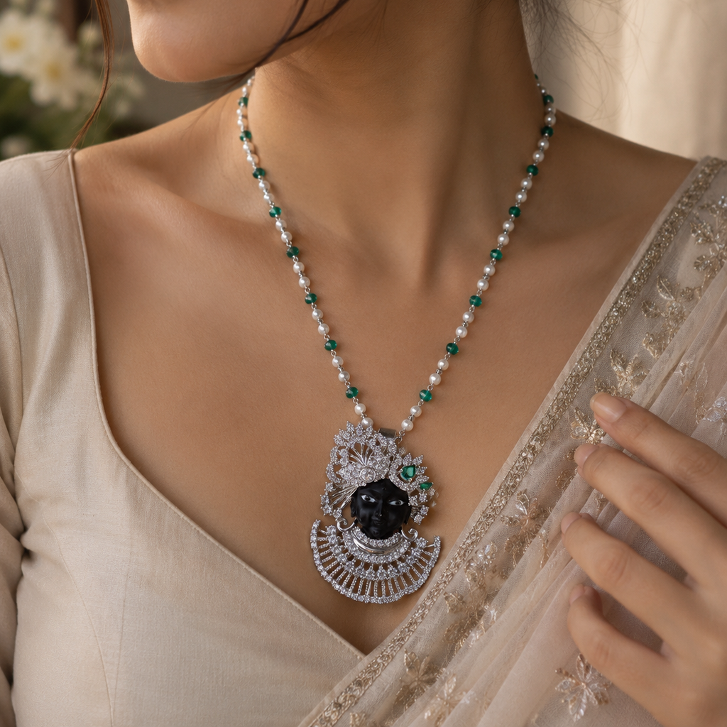Vrindavan Krishna Brooch Pendant