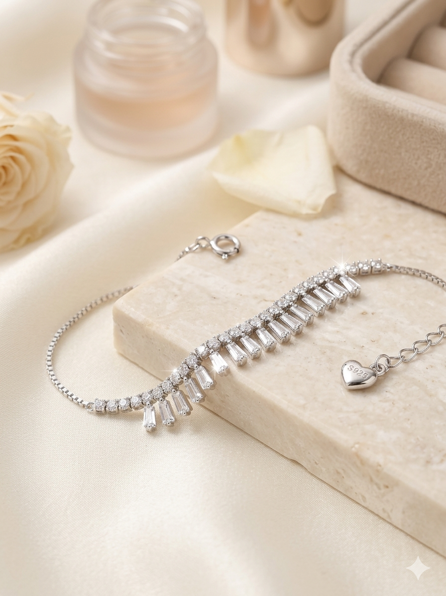 Crystal Cascade Bracelet