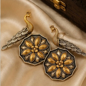 Peacock heritage Earrings