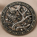 The Wise Guardian Owl Brooch