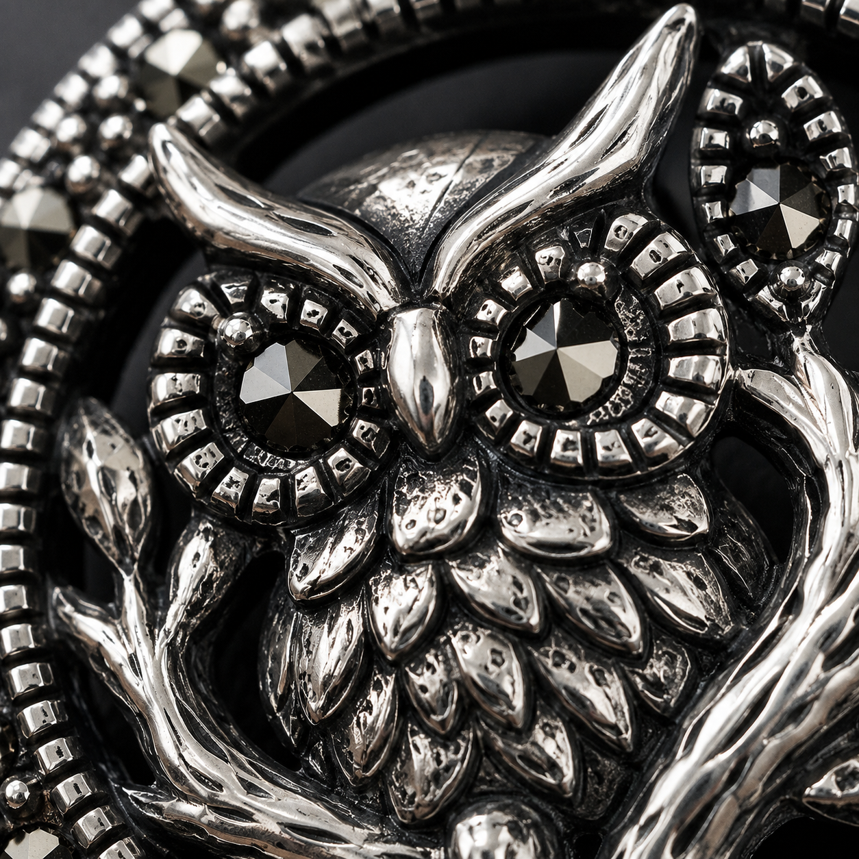 The Wise Guardian Owl Brooch