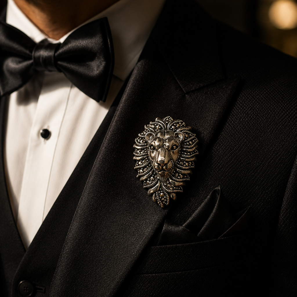 Lion Heart Brooch/Pin