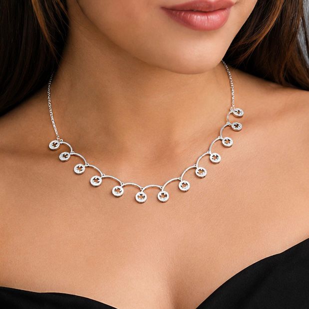 Smiley Sterling Silver Neckpiece