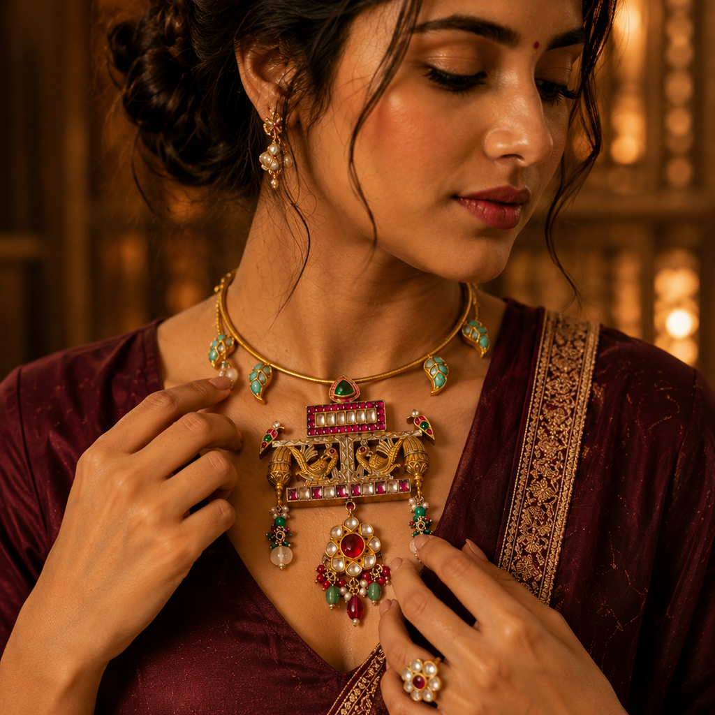 Gold-Plated Royal Noor Neckpiece