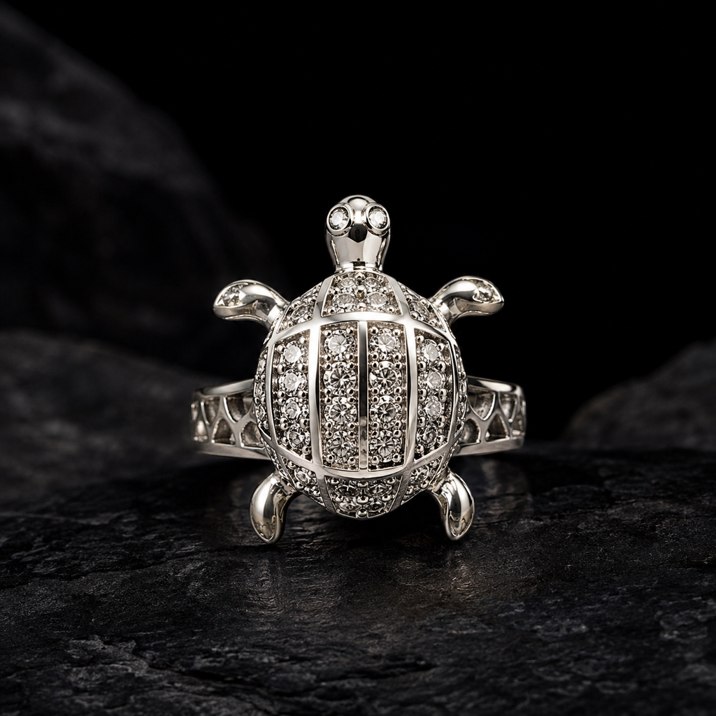 Turtle Silver Ring