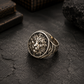 Lion Crest Silver Ring