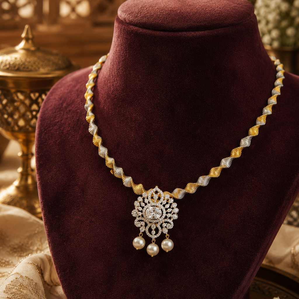 Pearl Bloom Statement Necklace