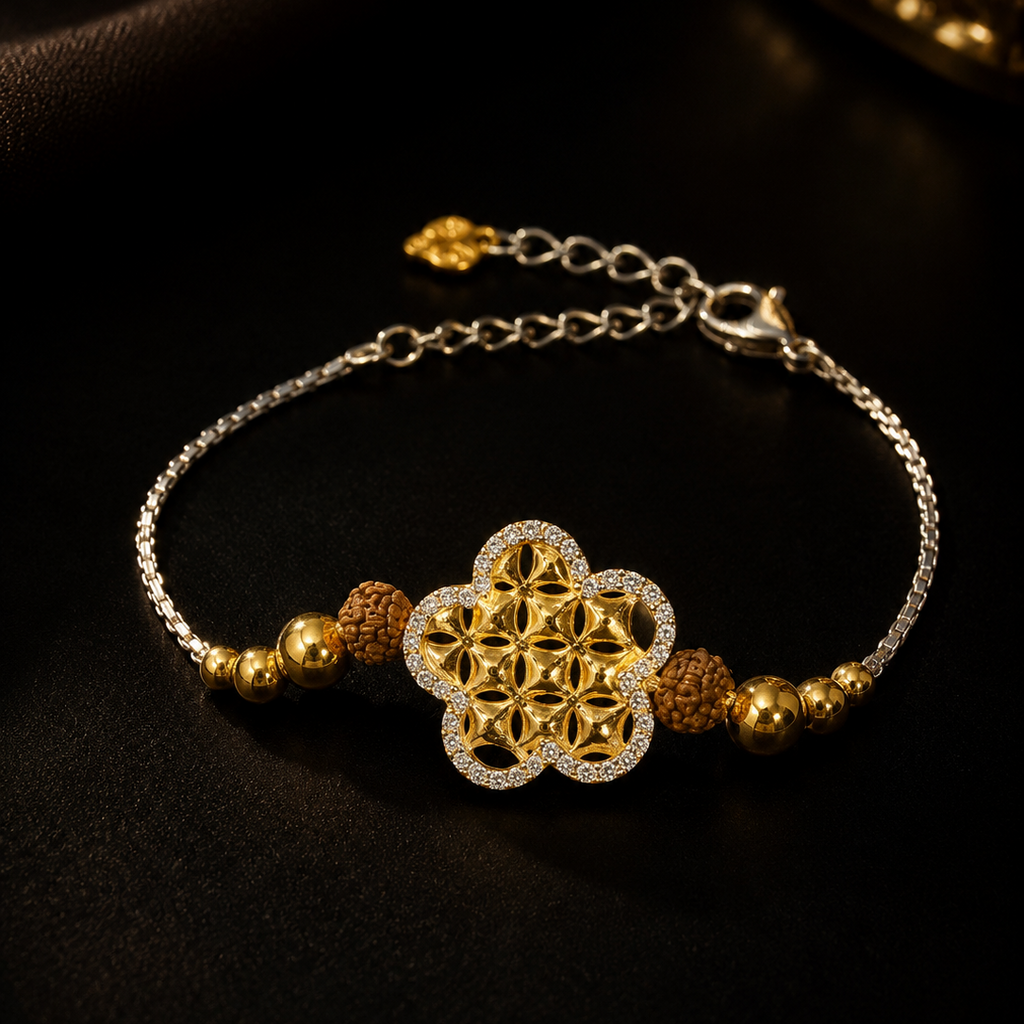 Flower Coin Bracelet