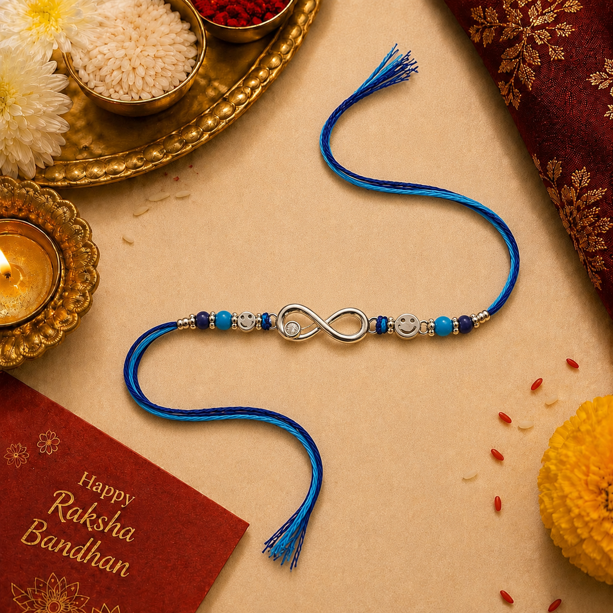 Infinity Smiley Rakhi