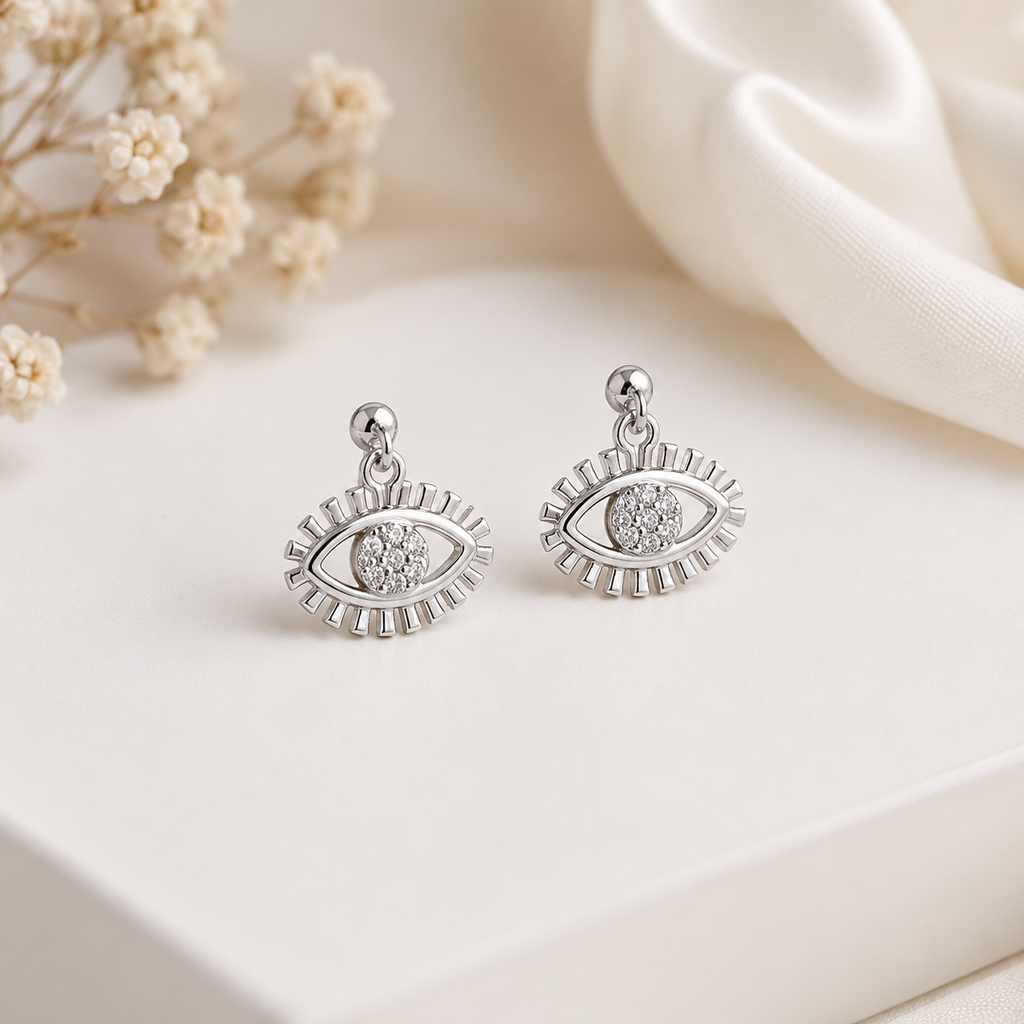 Evil Eye Sparkle Studs