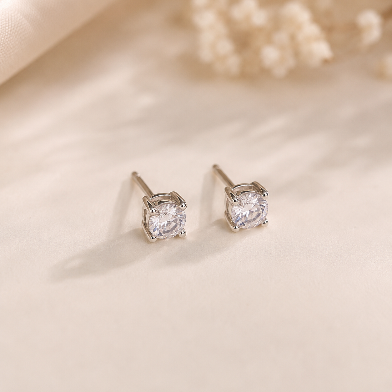Round Silver Stud