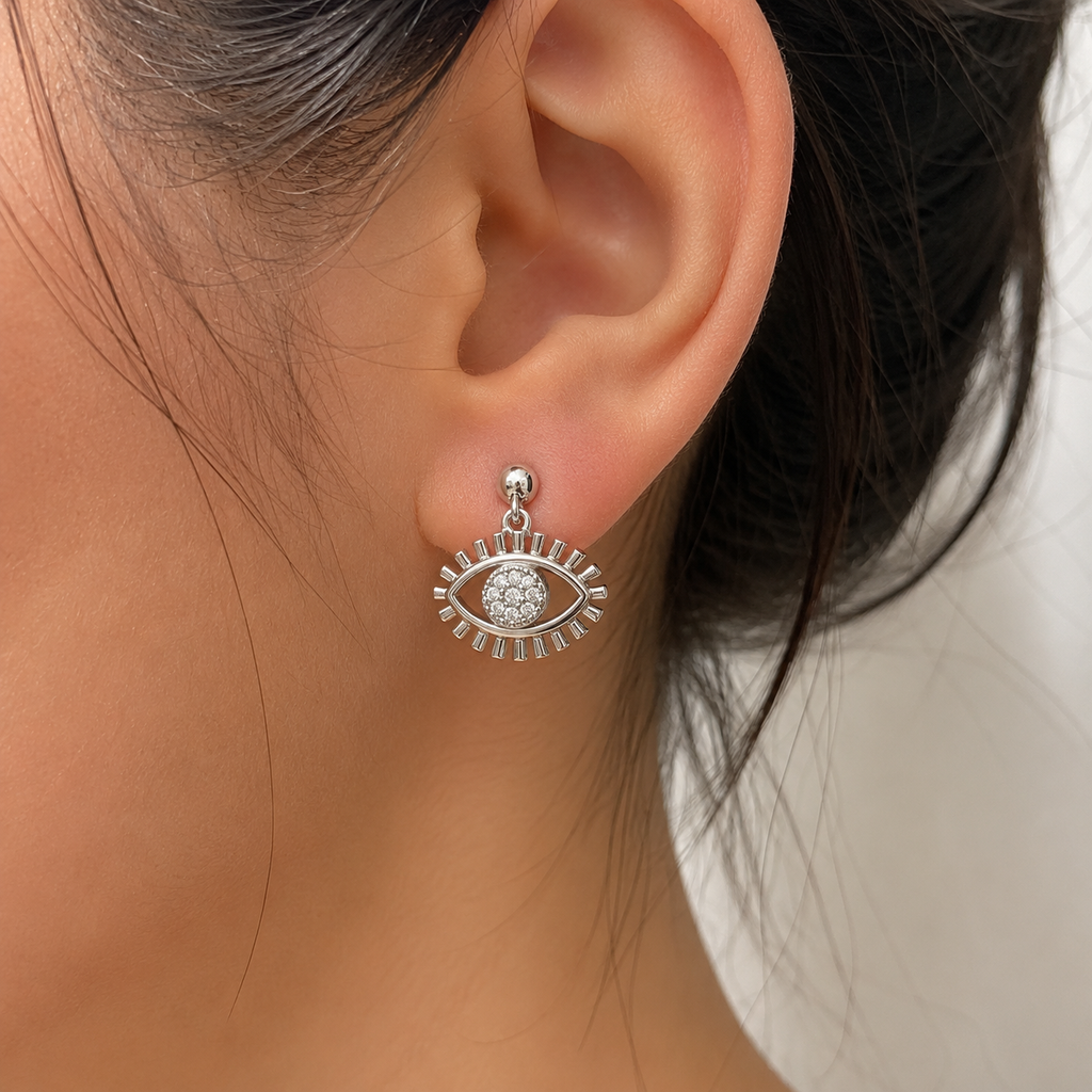 Evil Eye Sparkle Studs