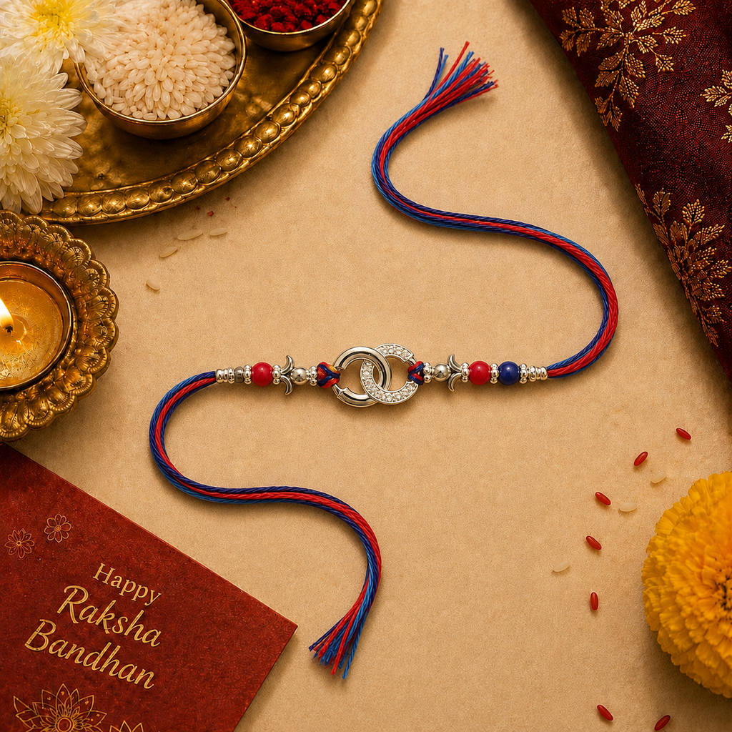 Minimal 925 Silver Rakhi