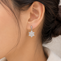 Snowflake Spark Drop Earrings
