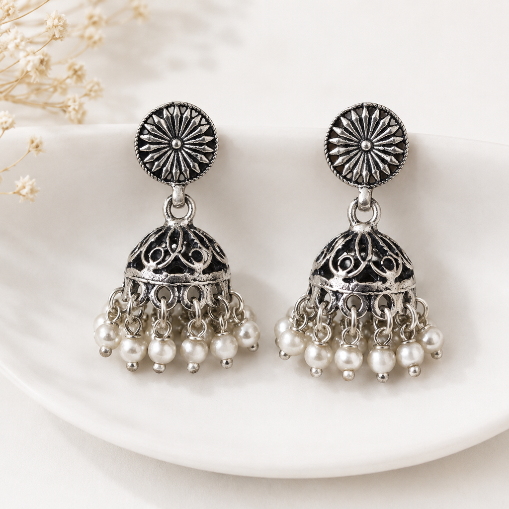 Sitara Oxidised Jhumki