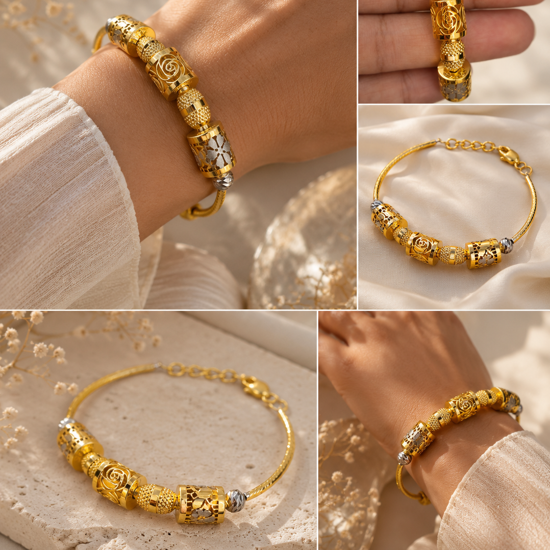 Silver Bloom Bracelet