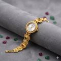 Emerald Halo Bracelet Watch
