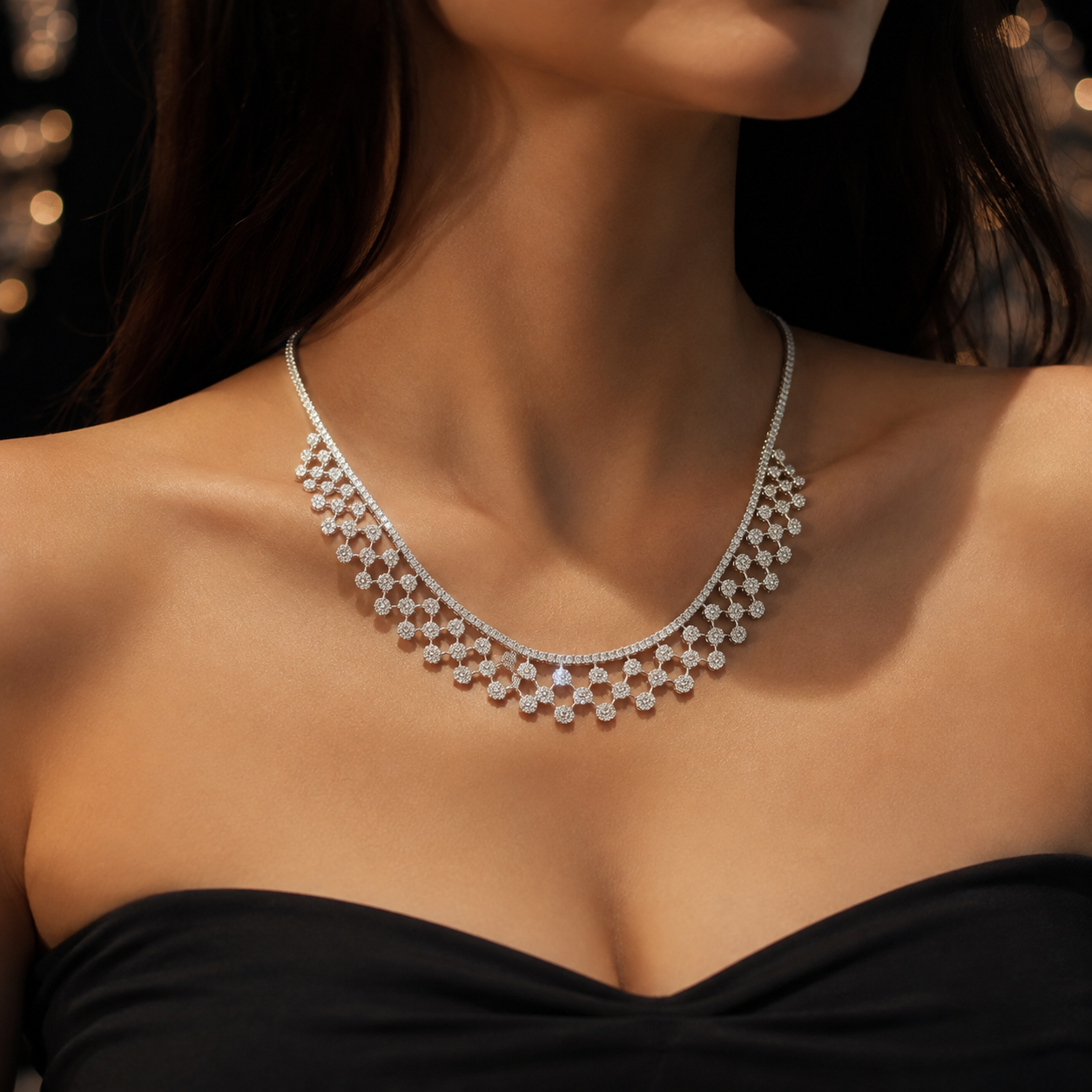 Cascade Net Silver Set