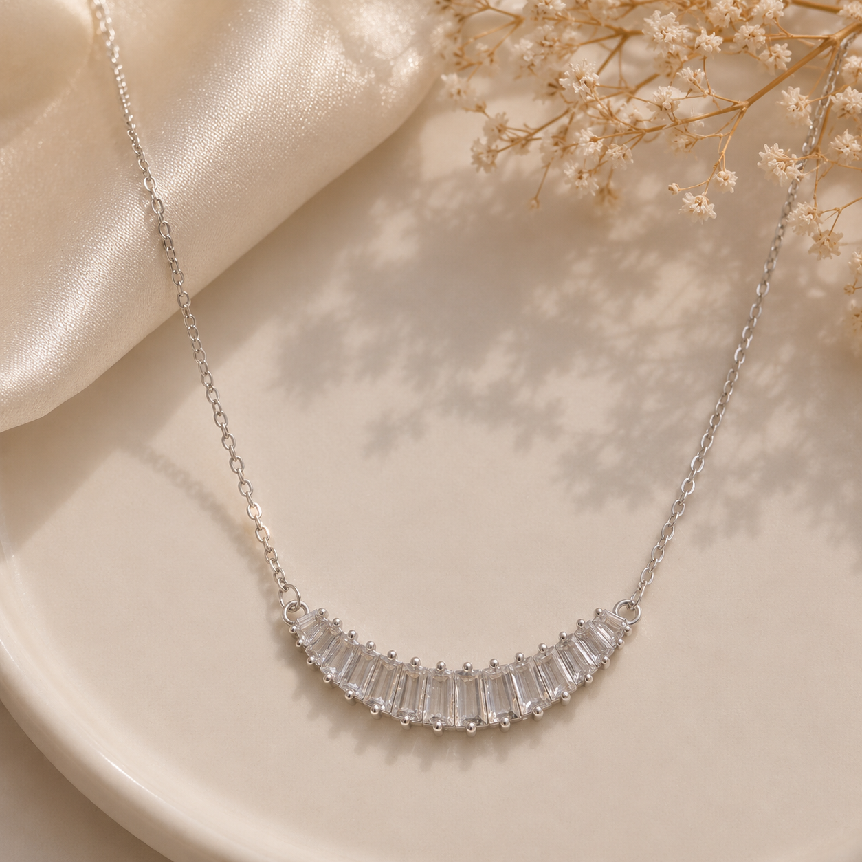 Crystal Arc Necklace
