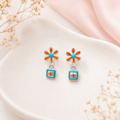 Tangerine Bloom Stud