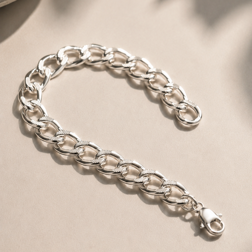 Aegis Silver Chain Bracelet