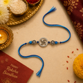 Swastik 925 Silver Rakhi