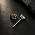 Square Silver Studs