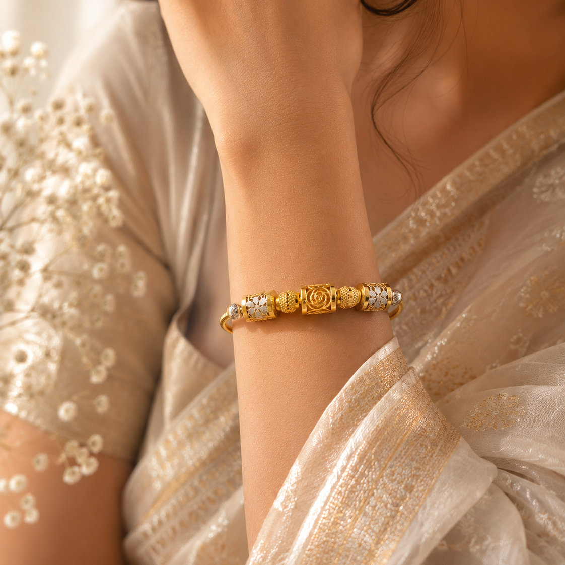 Silver Bloom Bracelet