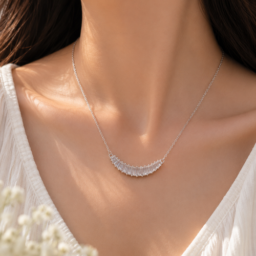 Crystal Arc Necklace