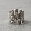 Sculpted Wave Ring