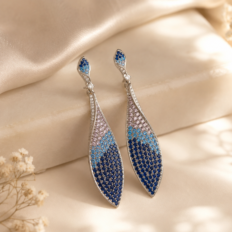 Blue Gradient Earrings