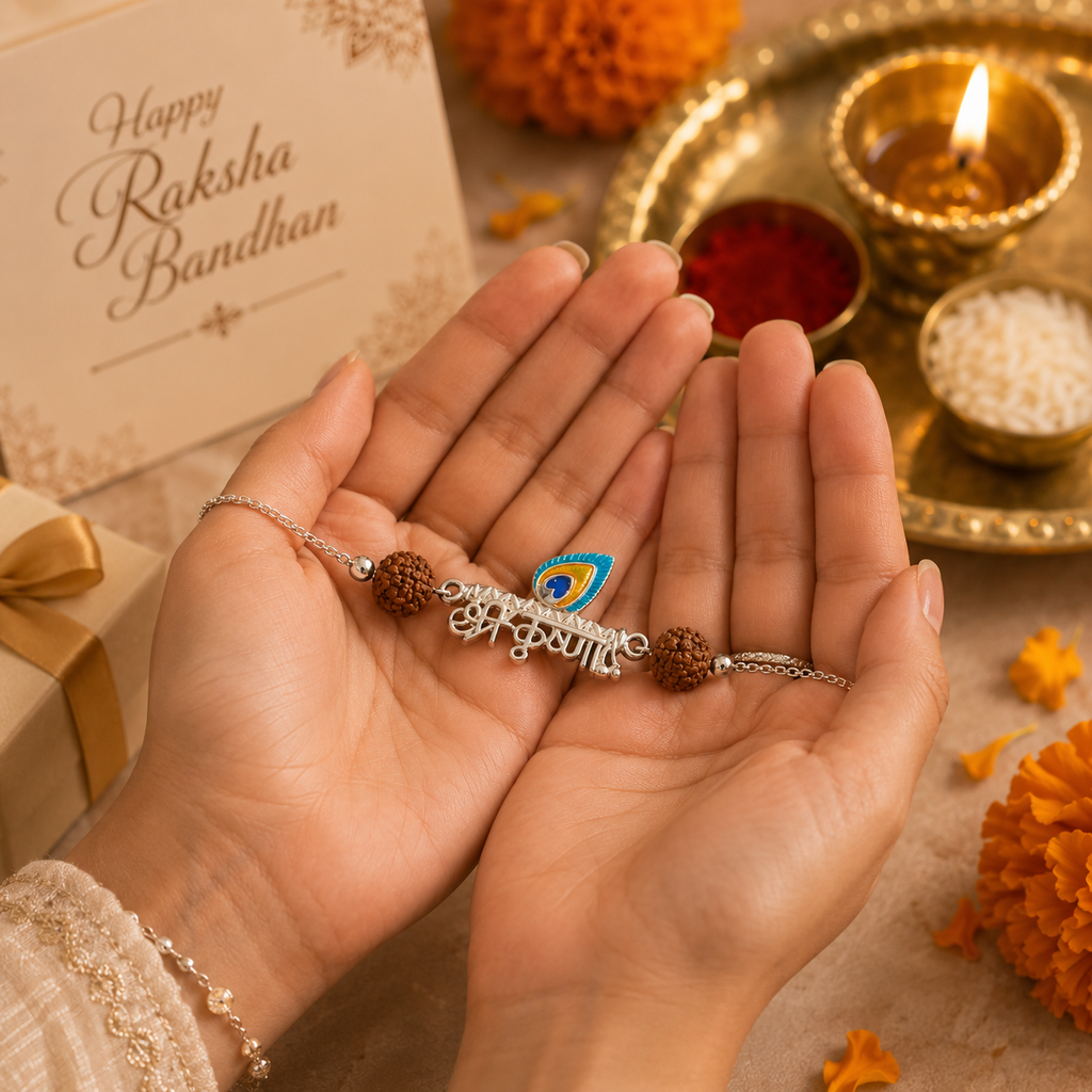 Shri Shyam Silver Rakhi