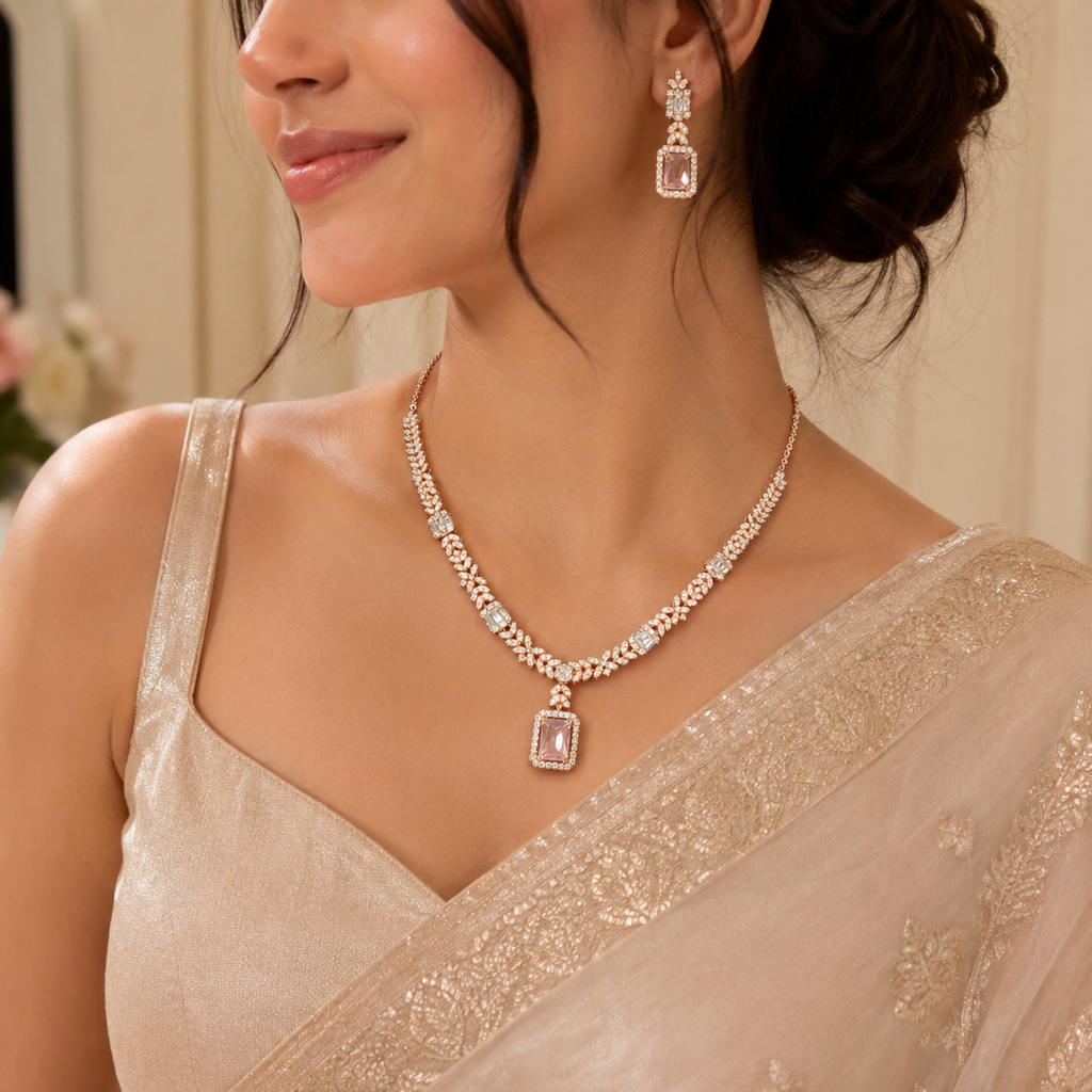 Rose Radiance Pendant Set