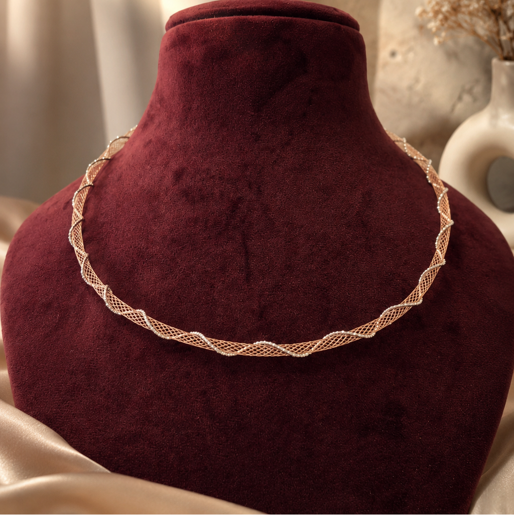 Twisted Rosegold Necklace