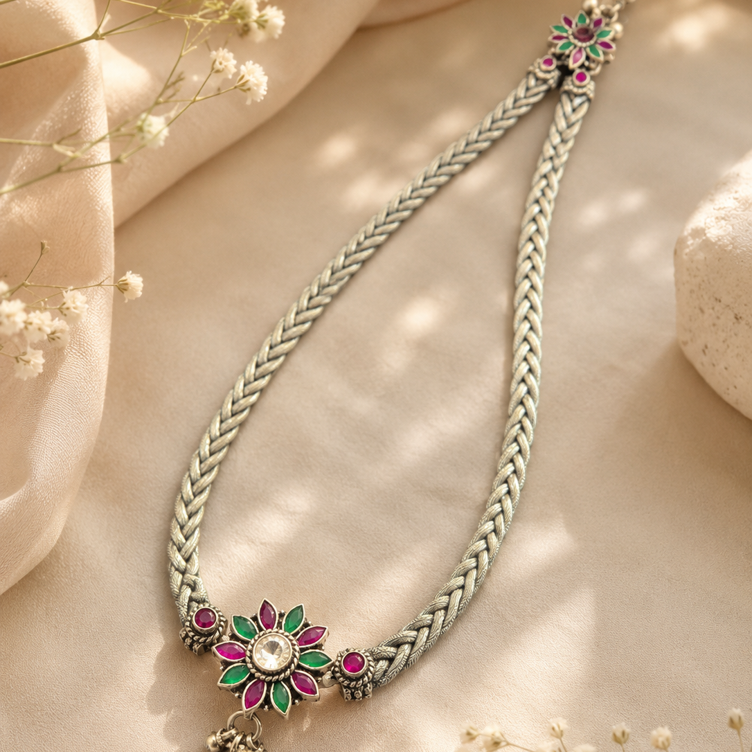 Floral Stone Charm Payal