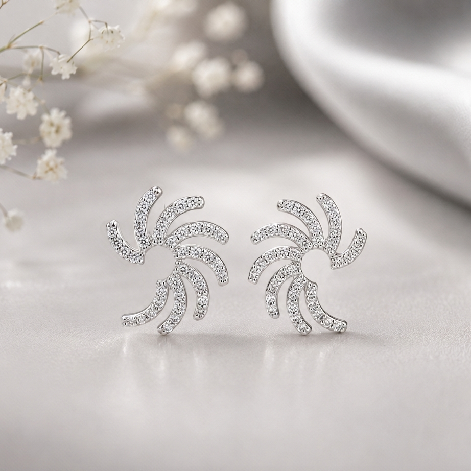 Aurora Swirl Studs