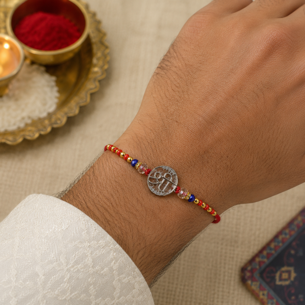 श्री Silver Rakhi