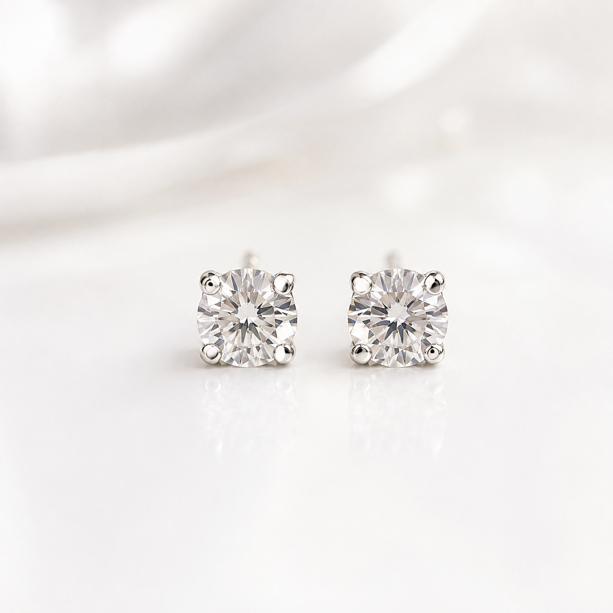 Round Silver Stud