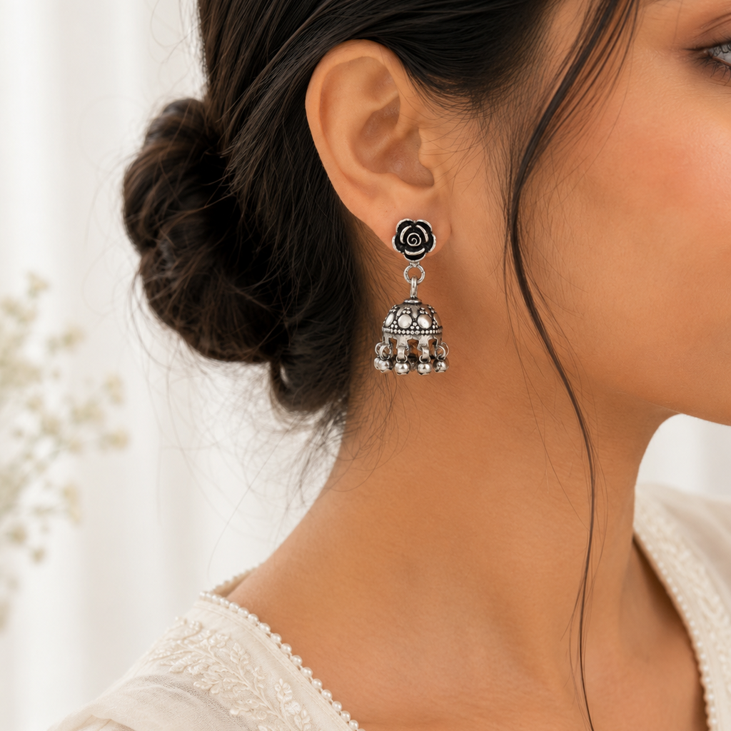 Rose Petal Jhumki