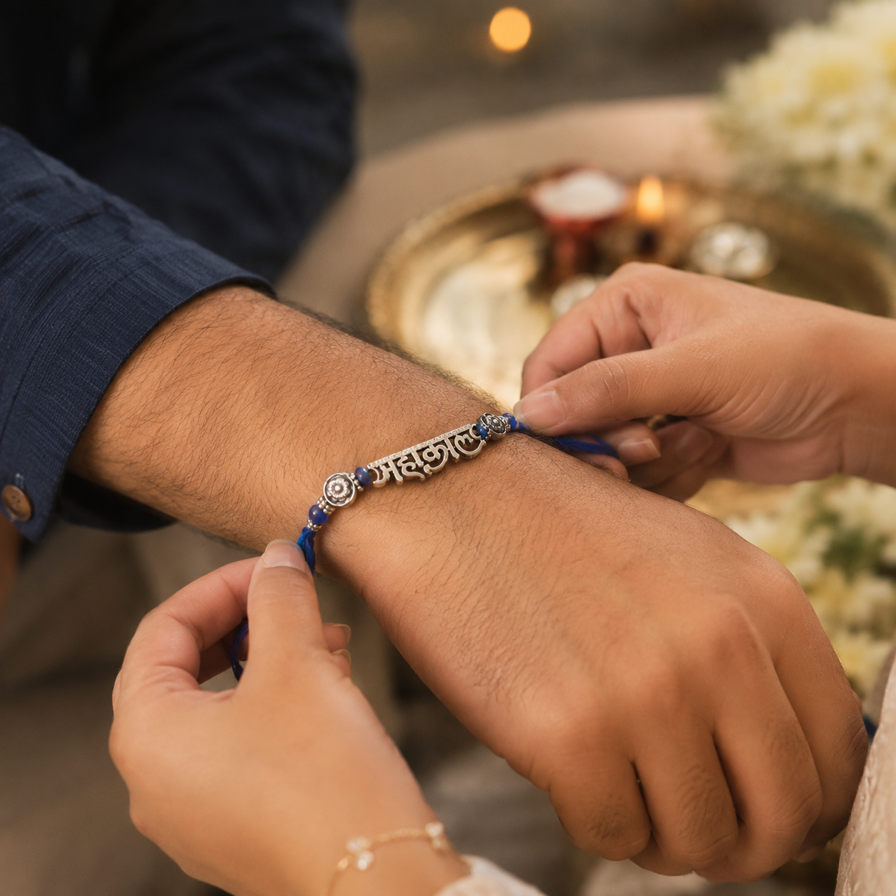 Shri Mahakaal Silver Rakhi